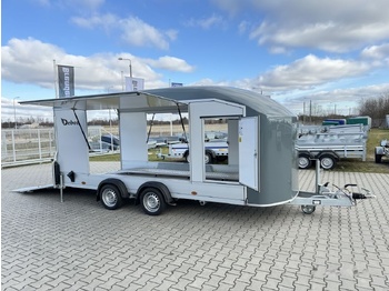 Debon C1000 van cargo 3500 kg closed car trailer 500x200cm 2x doors - Autotransporter Anhänger