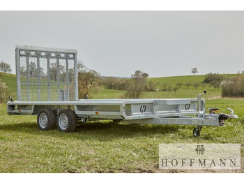HENRA Henra Baumaschinenanhänger 402x190 cm 3500 kg Parabel Gitterboden - Baumaschinenanhänger