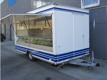 Hoffmann Verkaufsanhänger mit Kühltheke, Fischwagen - Anhänger