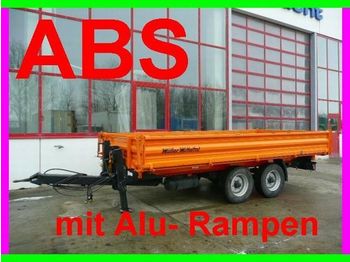 Müller-Mitteltal Tandemkipper mit Alu  Rampen - Kipper Anhänger