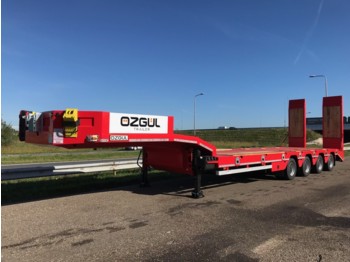 OZGUL LW4 70T 4 axle lowbed semi trailer, hydraulic ramps (300) - Tieflader Anhänger