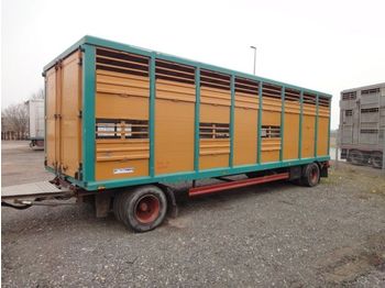 Menke Einstock 8,20m kleine Räder Vollalu  - Tiertransporter Anhänger