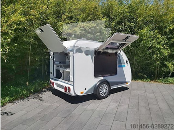 Verkaufsanhänger neu kaufen trailershop TMC 25 Mini Schlafwagen Küche anstatt zelten: das Bild 4