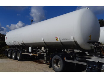 Tankauflieger Burg Gas trailer 54500 liters (27 ton) 3 assen Gas, LPG, GPL, GAZ, Propane, Butane ID 3.129.  Tankcode P25BN with counter: das Bild 1