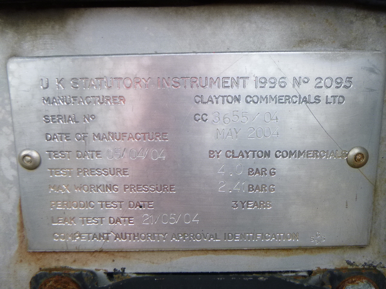 Tankauflieger Für die Beförderung von Bitumen Clayton Bitumen tank inox 31.8m / 1 comp: das Bild 20