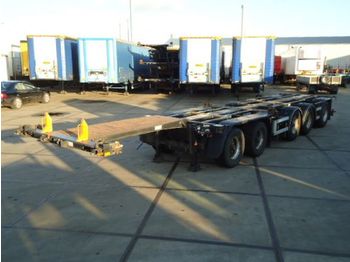 D-TEC CT-53 - 53.000 Kg - 5 axle combi trailer / 2x stuur as - Container/ Wechselfahrgestell Auflieger