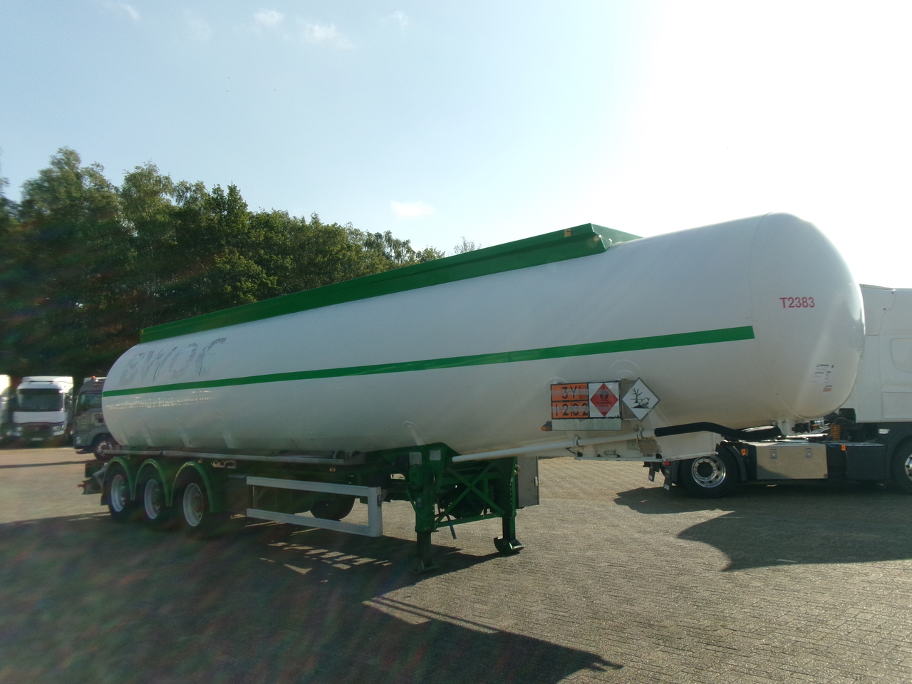 Tankauflieger Für die Beförderung von Kraftstoff Feldbinder Fuel tank alu 42 m3 / / 6 comp + pump: das Bild 2