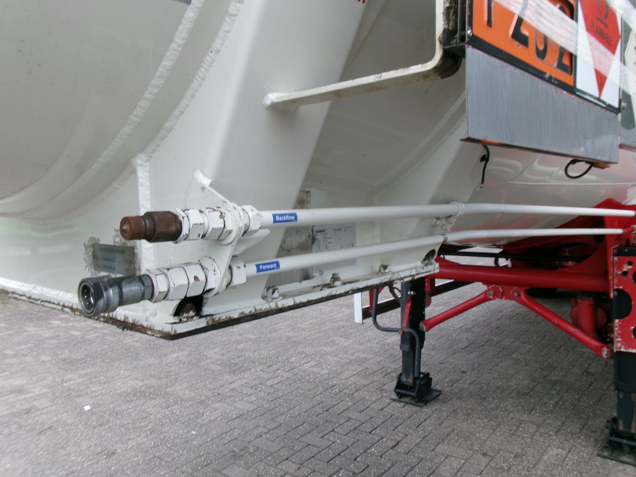 Tankauflieger Für die Beförderung von Kraftstoff Feldbinder Fuel tank alu 44.6 m3 + pump: das Bild 8