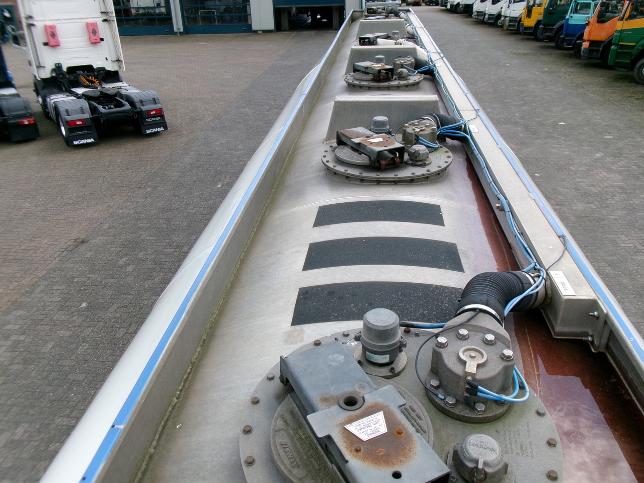Tankauflieger Für die Beförderung von Kraftstoff Feldbinder Fuel tank alu 44.6 m3 + pump: das Bild 20