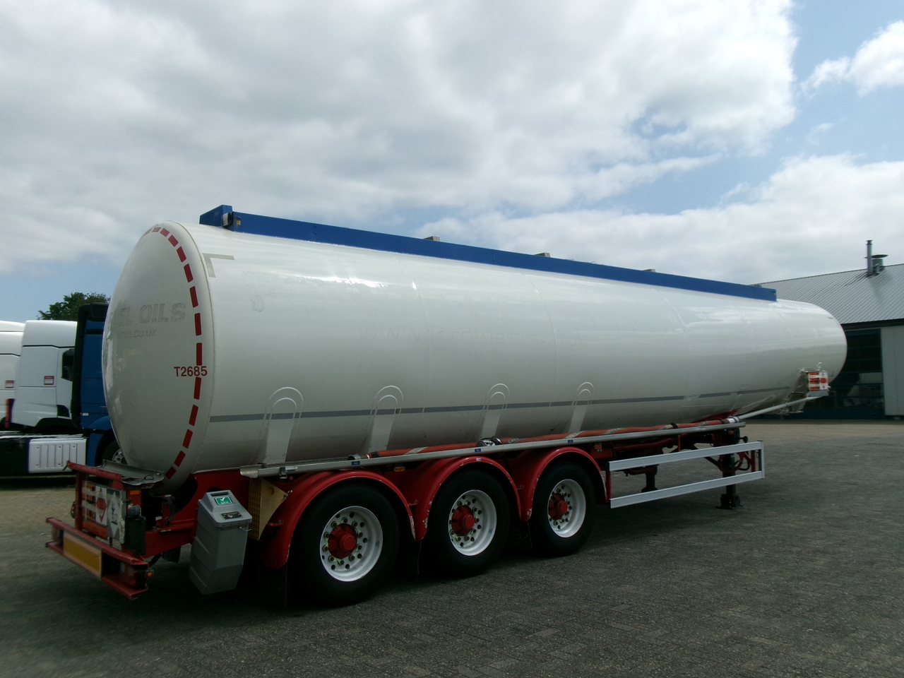Tankauflieger Für die Beförderung von Kraftstoff Feldbinder Fuel tank alu 44.6 m3 + pump: das Bild 4