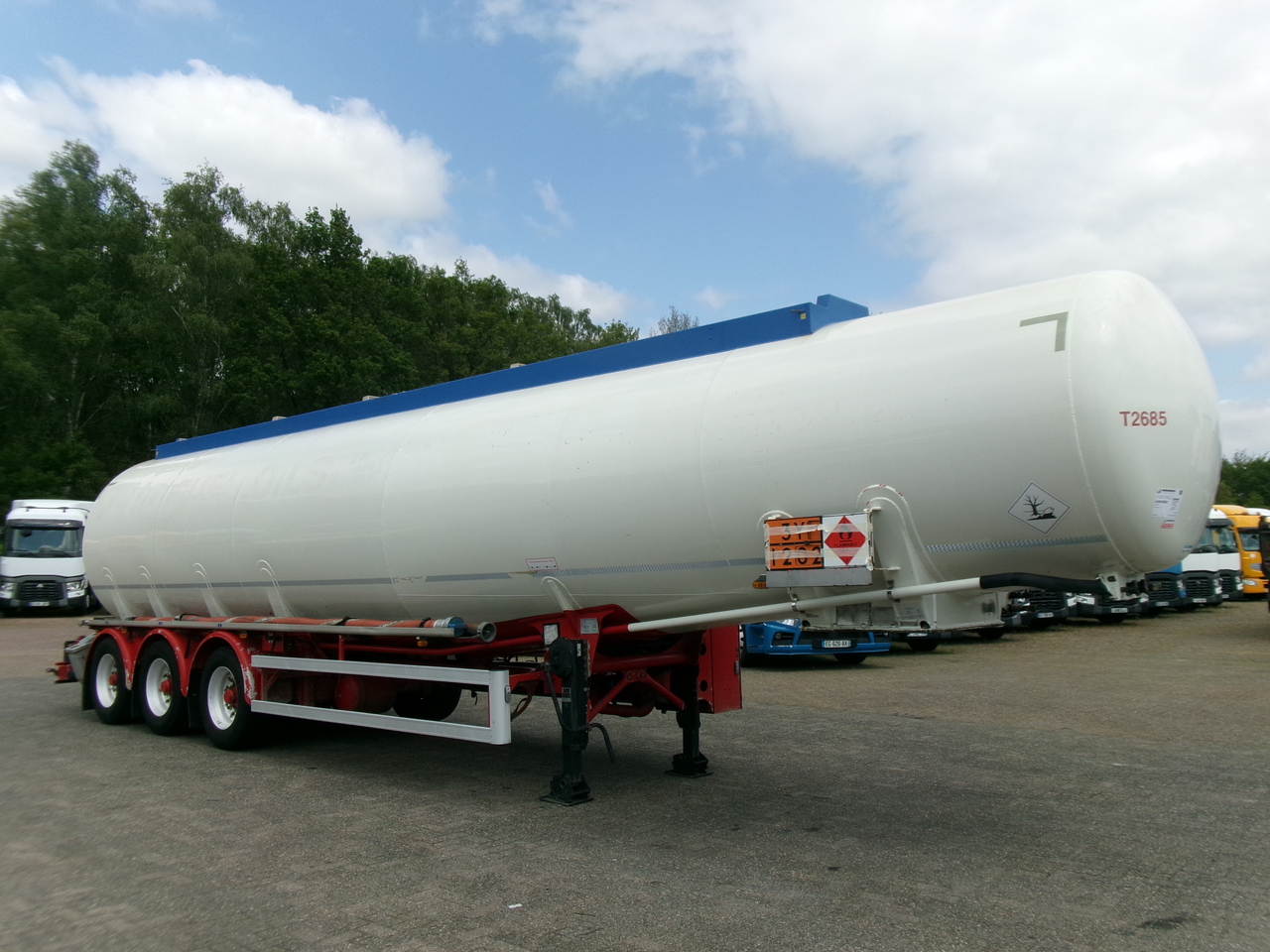 Tankauflieger Für die Beförderung von Kraftstoff Feldbinder Fuel tank alu 44.6 m3 + pump: das Bild 2