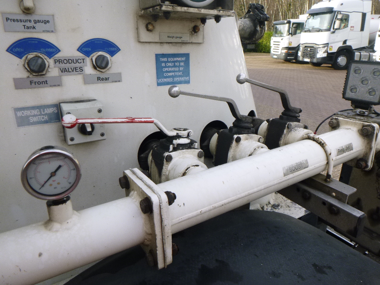 Tankauflieger Für die Beförderung von Mehl Feldbinder Powder tank alu 36 m3 / 1 comp: das Bild 10