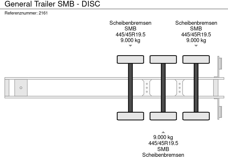 Pritschenauflieger/ Plattformauflieger General Trailer SMB - DISC: das Bild 16