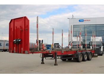 Schwarzmüller RSA 3/E, AXLES  9t, SAF, LIFTING AXLE  - Holzauflieger
