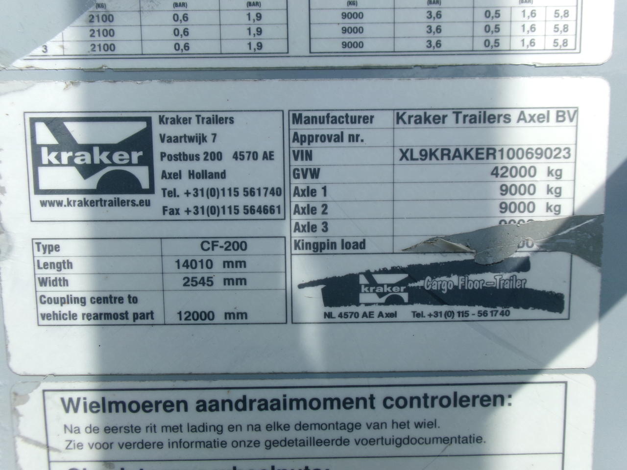 Schubboden Auflieger Kraker Walking floor trailer alu 90 m3 CF-200: das Bild 14