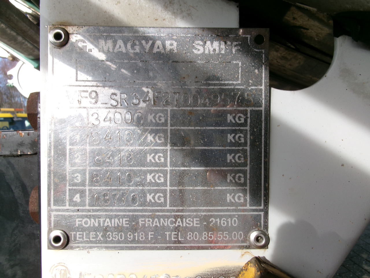 Tankauflieger Für die Beförderung von Chemikalien Magyar Chemical tank inox 29.8 m3 / 1 comp: das Bild 33