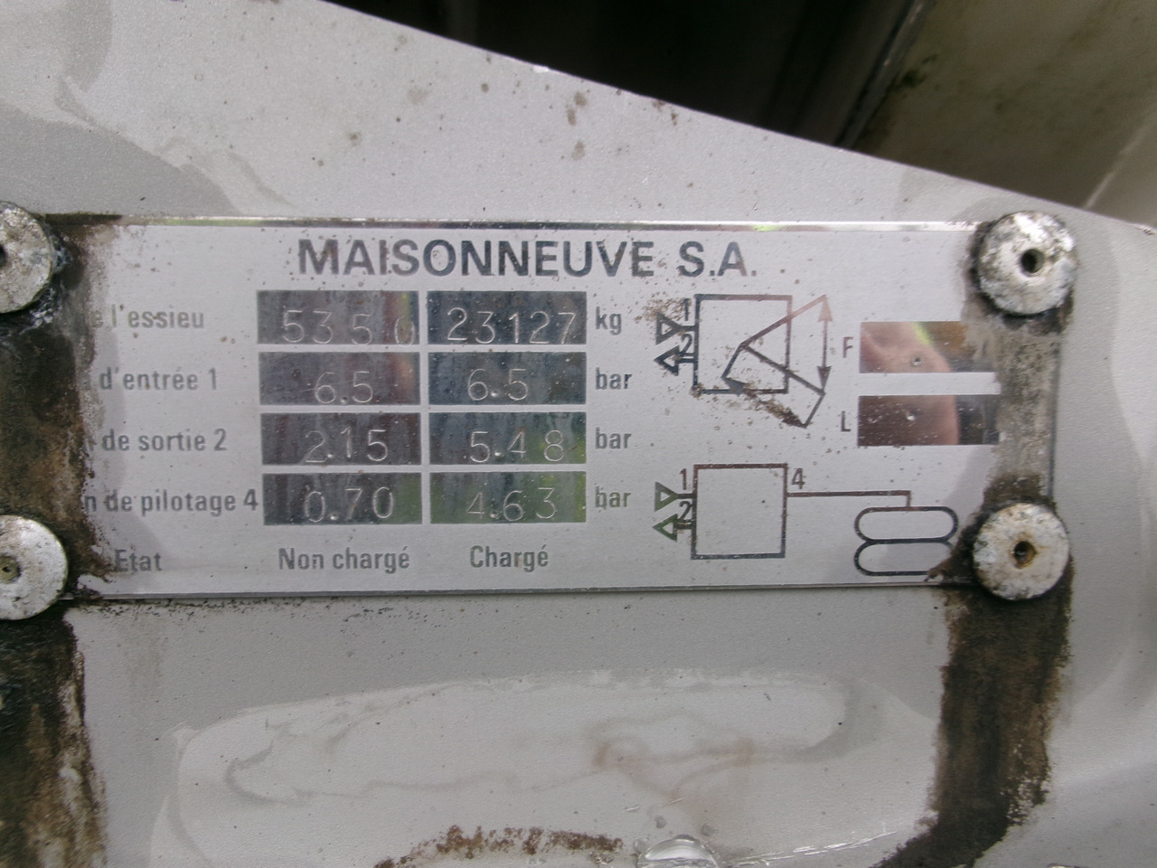 Tankauflieger Für die Beförderung von Chemikalien Maisonneuve Chemical tank inox 22.3 m3 / 1 comp: das Bild 35