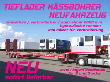 Kässbohrer LB3E / verbreiterbar /lenkachse / 6,5 m AZB NEU - Pritschenauflieger/ Plattformauflieger