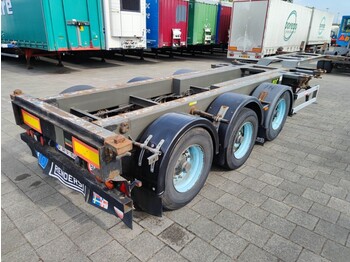 Container/ Wechselfahrgestell Auflieger Renders EURO 800N 3-Assen BPW - lift-as - Trommelremmen - MULTI (O1016): das Bild 1