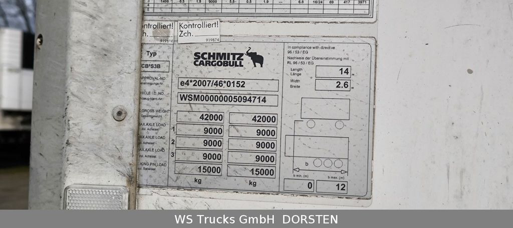 Kühlkoffer Auflieger Schmitz Cargobull SKO 24 Vector 1550 Strom/Diesel: das Bild 16