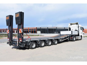DONAT 4 axle Lowbed Semitrailer with lifting platform - Tieflader Auflieger