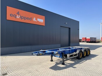 Container/ Wechselfahrgestell Auflieger Van Hool 20FT ADR-chassis, liftaxle, discbrakes, NL-trailer, ADR/APK: 09/2022!!!: das Bild 1