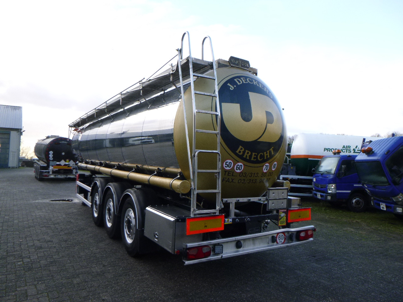 Tankauflieger Für die Beförderung von Chemikalien Van Hool Chemical tank inox L4BH 30 m3 / 1 comp / ADR 29/08/24: das Bild 3