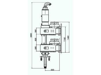 Bohrgerät ABI ABI VDW 3525 double rotary head drill drilling rig dual auger cfa ccfa dsm fdp: das Bild 4