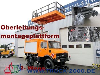 UNIMOG 424 4x4 Zweiwege Hubarbeitsbühne Strom/Oberleitg - Arbeitsbühne