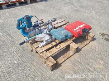  Hilti TE6-A36 Cordless Hammer Drill, Makita TW0250 110Volt Impact Wrench, Makita LS1018L 110Volt Mitre Saw - Baugeräte