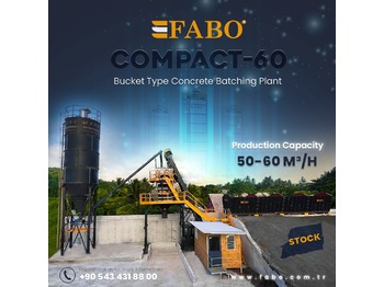 FABO SKIP SYSTEM CONCRETE BATCHING PLANT | 60m3/h Capacity  | Ready in Stock - Betonmischanlage