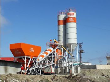 Plusmix 100 m³/hour Mobile Concrete Batching Plant - BETONYY ZAVOD - CEN - Betonmischanlage