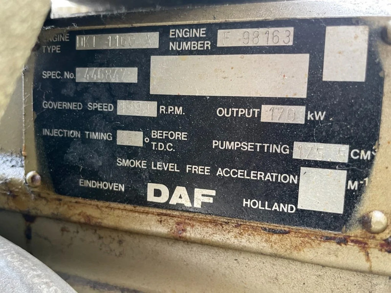Stromgenerator DAF DKT 1160 A Markon 175 kVA generatorset ex Emergency as New ! Noodstroom: das Bild 4