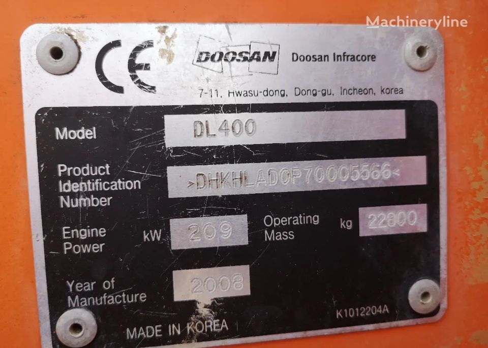 Radlader Doosan DL 400: das Bild 10
