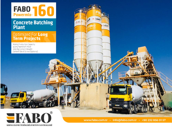 Betonmischanlage neu kaufen FABO POWERMIX-160 STATIONARY CONCRETE BATCHING PLANT: das Bild 1