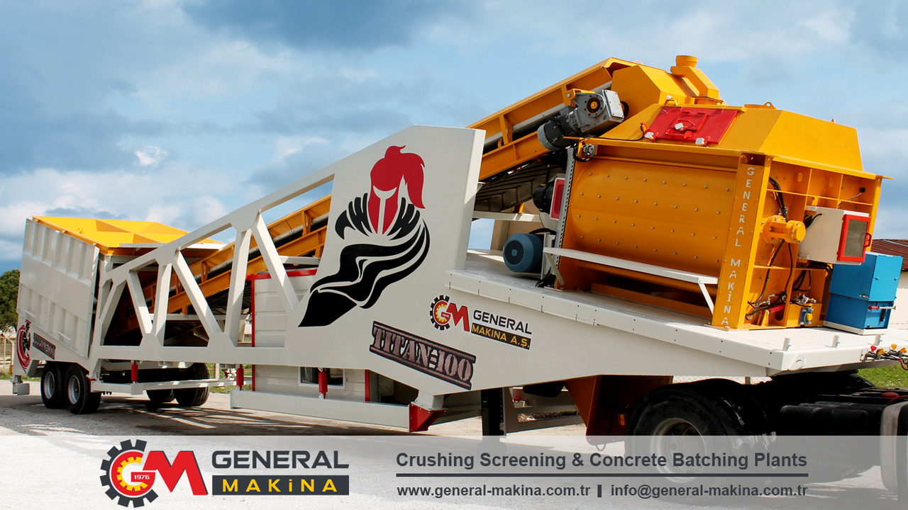 Betonmischanlage neu kaufen General Makina Titan 100 m3 Mobile Concrete Batching Plant: das Bild 8