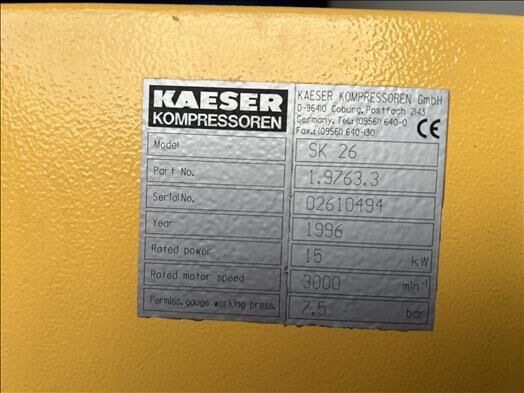 Luftkompressor Kaeser SK26: das Bild 6