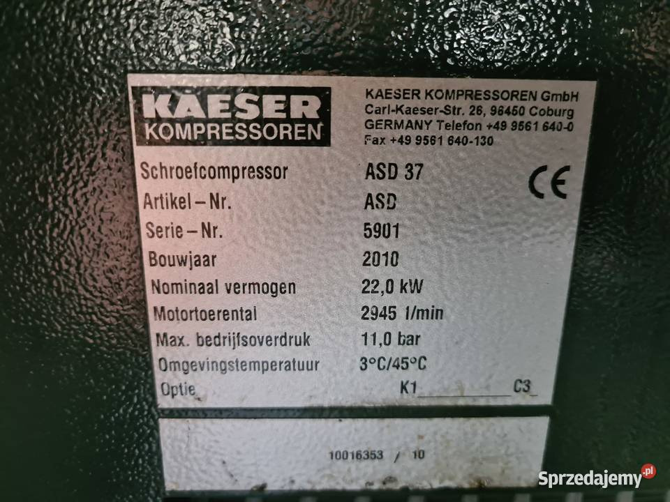 Luftkompressor Kompresor śrubowy KAESER ASD 37  22 kw: das Bild 6