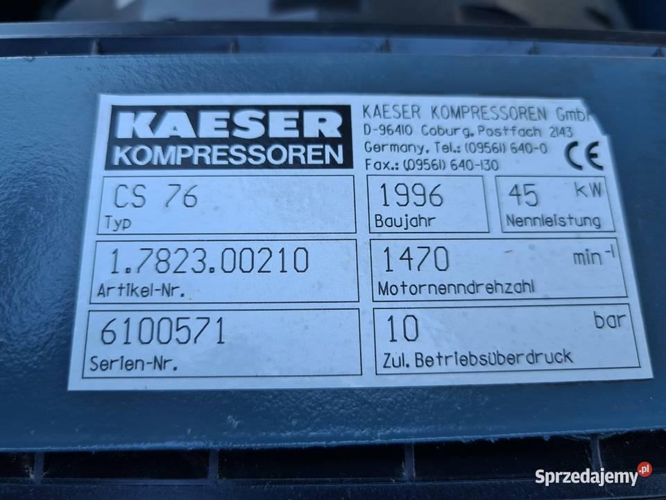 Luftkompressor Kompresor śrubowy KAESER CS 76 45 kw: das Bild 5