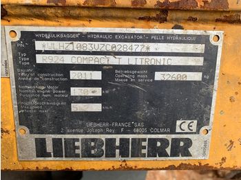 Kettenbagger LIEBHERR R924 Compact T Litronic: das Bild 1