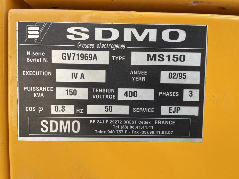 Stromgenerator SDMO Cummins Leroy Somer 150 kVA silent: das Bild 14