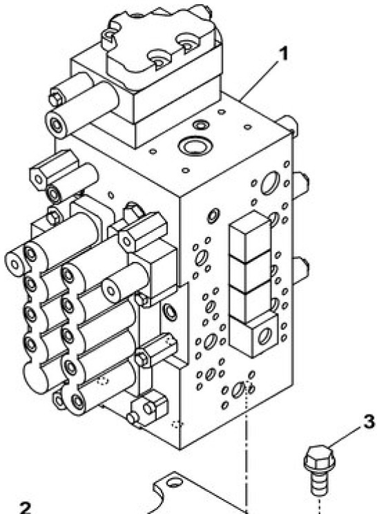 Hydraulik ventil für Baumaschine neu kaufen Case KBJ25680: das Bild 3