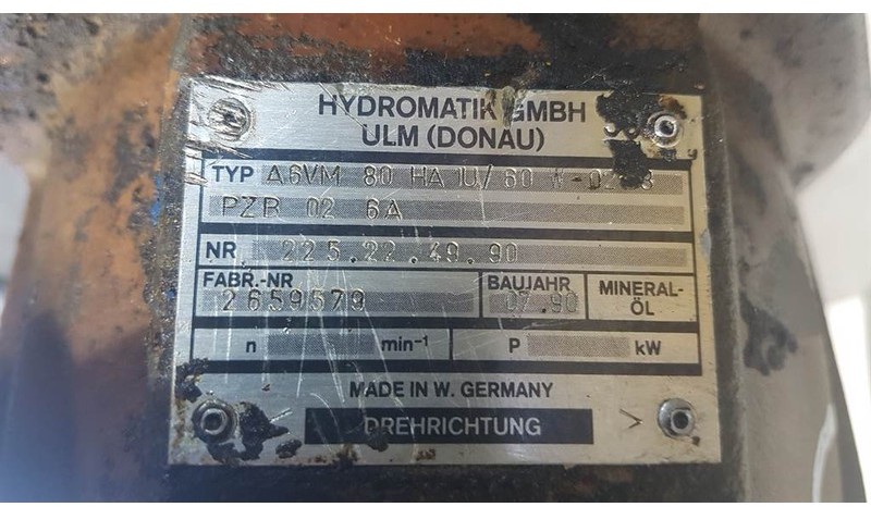 Hydraulik Hydromatik A6VM80HA1U/60W - Drive motor/Fahrmotor/Rijmotor: das Bild 4