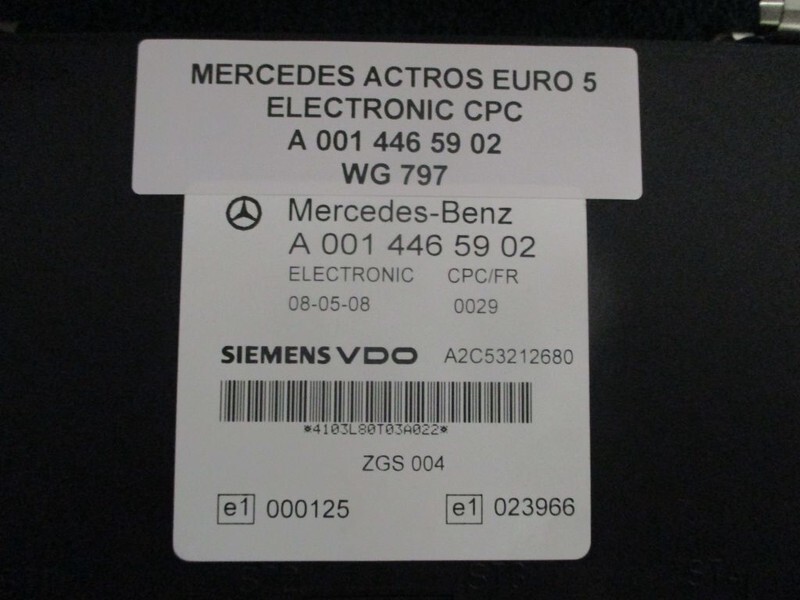 Elektrische Ausrüstung für LKW Mercedes-Benz ACTROS A 001 446 59 02 ELECTRONIK CPC EURO 5: das Bild 2