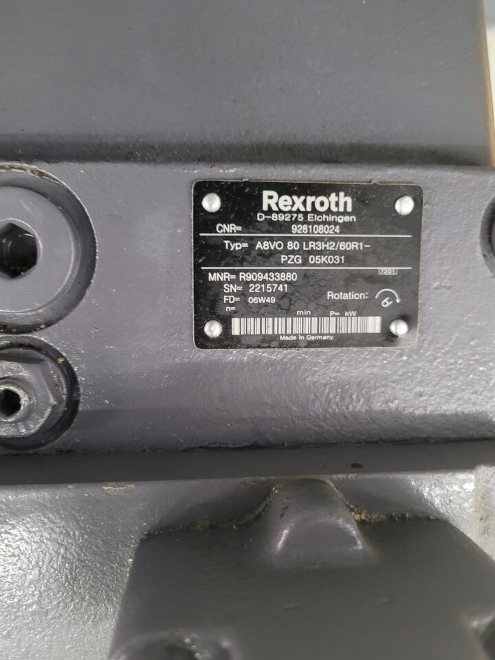 Hydraulikpumpe für Baumaschine REXROTH R909433880 A8VO80LR3H2/60R1- PZG 05K031: das Bild 3