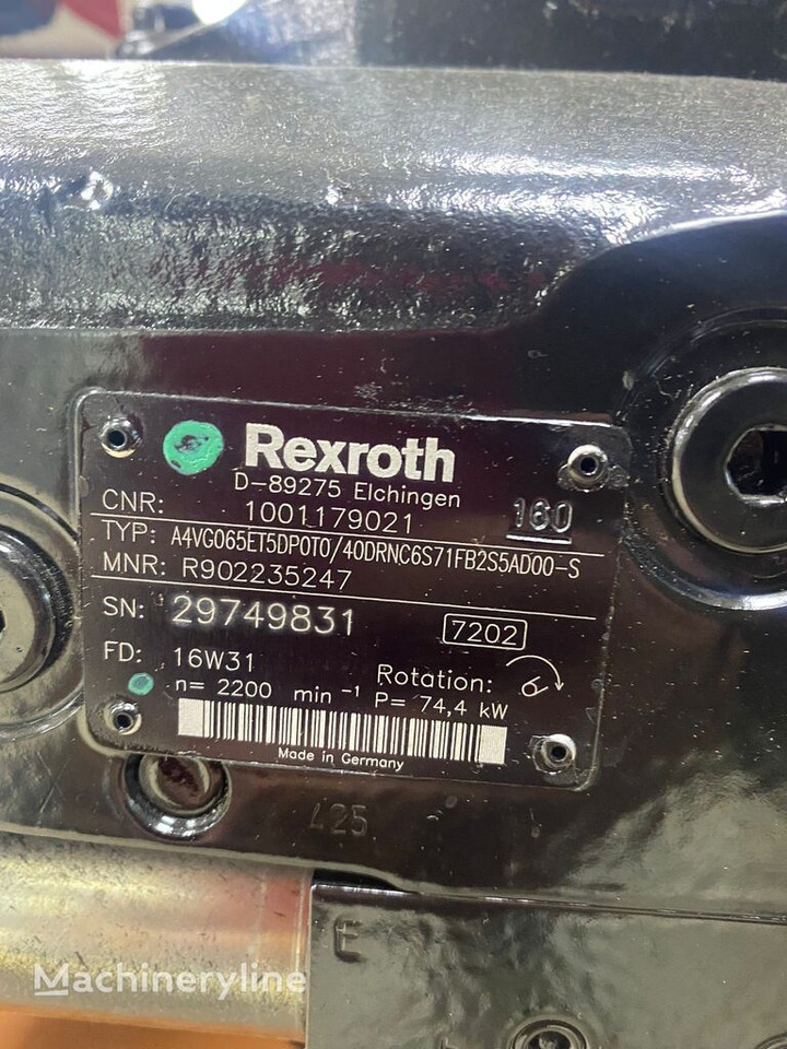 Hydraulikpumpe für Bagger neu kaufen Rexroth A4VG065ET/40DRNC6S71: das Bild 3