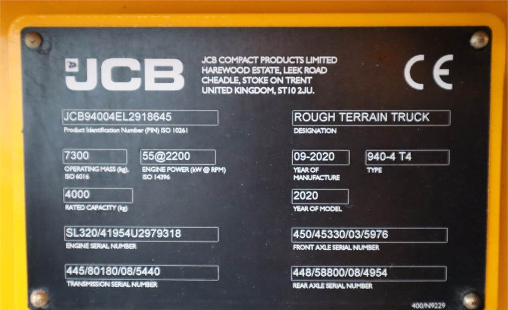 Geländestapler JCB 940-4 T4 Valid inspection, *Guarantee! Diesel, 4x4: das Bild 6