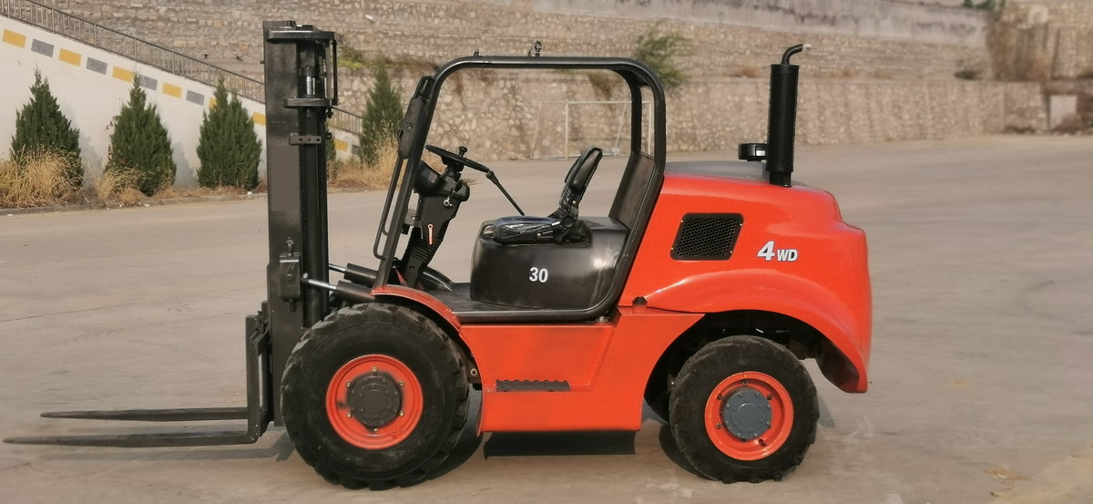 Geländestapler neu kaufen QINGDAO PROMISING 3T 4WD Rough Terrain Forklift CPCD30: das Bild 2
