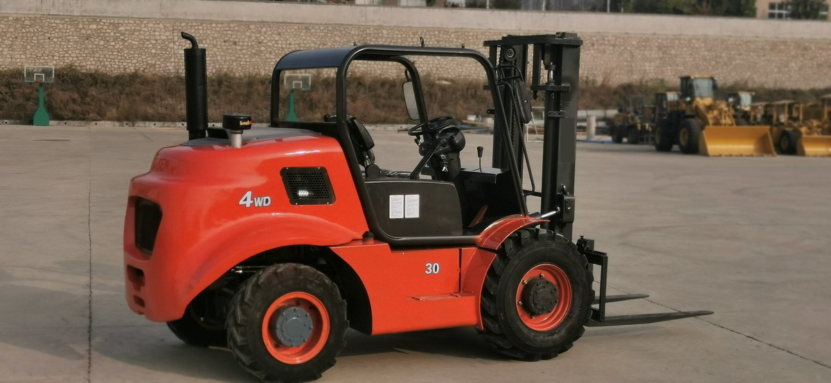 Geländestapler neu kaufen QINGDAO PROMISING 3T 4WD Rough Terrain Forklift CPCD30: das Bild 3