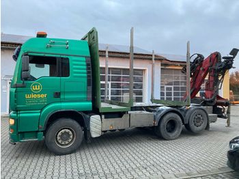 Rückewagen, LKW MAN TGA 26.480 Kurzholz  6x2 Penz Kran Nachlaufachse: das Bild 1